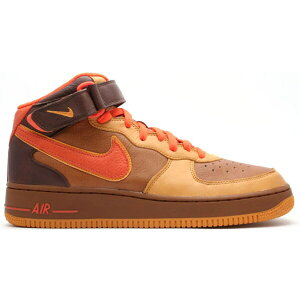 Nike �i�C�L �����Y �X�j�[�J�[ �yNike Air Force 1 Mid PRM QK Thanksgiving�z �T�C�Y US_7.5(25.5cm) Hazelnut/Orange Blaze-Chutney