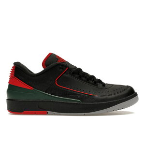 Jordan �W���[�_�� �����Y �X�j�[�J�[ �yJordan 2 Retro Low Christmas�z �T�C�Y US_9.5(27.5cm) Black/Fire Red/Cement Grey