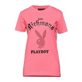 【送料無料】 ジョン リッチモンド x プレイボーイ レディース Tシャツ トップス T-shirts Fuchsia