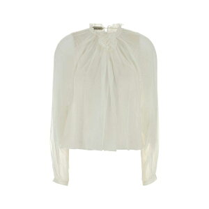 アルベルタ フェレッティ レディース パーカー・スウェットシャツ アウター White Silk Blouse BIANCO