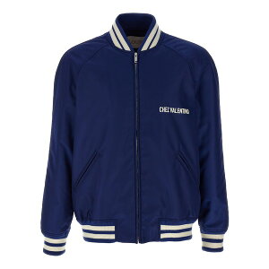 @eBm K@[j Y WPbgu] AE^[ Valentino Garavani 'chez Valentino' Bomber Jacket Blue