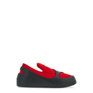 tFK Y Xb|E[t@[ V[Y Round-toe Slip-on Loafers RED
