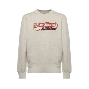 �I�[�g���[ �����Y �p�[�J�[�E�X�E�F�b�g�V���c �A�E�^�[ Melange Grey Cotton Autry X Maison Kitsun�� Sweatshirt MK1M