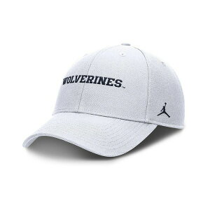 �W���[�_�� �����Y �X�q �A�N�Z�T���[ Men's White Michigan Wolverines 2025 On-Field Rise Performance Adjustable Hat White