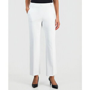 �J�X�p�[ ���f�B�[�X �J�W���A���p���c �{�g���X Women's Mid-Rise Pull-On Straight-Leg Pants, Regular & Petite Vanilla Ice