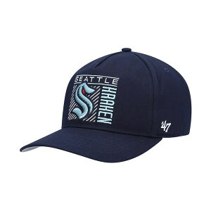 47�u�����h �����Y �X�q �A�N�Z�T���[ Men's '47 Deep Sea Blue Seattle Kraken Reflex Hitch Snapback Hat Deep Sea Blue