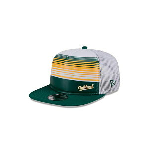 �j���[�G�� �����Y �X�q �A�N�Z�T���[ Men's Green Oakland Athletics Cooperstown Collection Team Horizon 9FIFTY A-Frame Trucker Snapback Hat Green