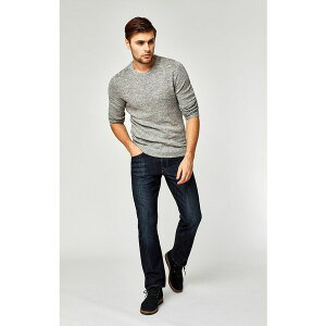 �}�[���B �W�[���Y �����Y �f�j���p���c �{�g���X Men's Matt Mid Rise Relaxed Straight Leg In Deep Stanford Jean Deep blue