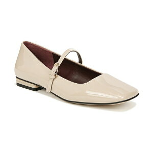 フランコサルト レディース サンダル シューズ Women's Tinsley Square Toe Mary Jane Flats Beige Faux Patent