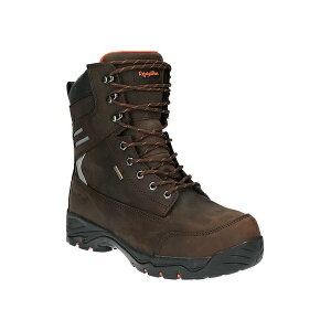 tbWEFA Y u[c V[Y Men's Ice Viking Waterproof Insulated Work Boots Brown
