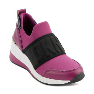 �_�i �L������ �j���[���[�N ���f�B�[�X �X�j�[�J�[ �V���[�Y Women's Kamryn Slip-On Logo Wedge Sneakers Berry/ Black