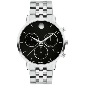 oh fB[X rv ANZT[ Men's Museum Classic Swiss Quartz Chrono Silver Tone Stainless Steel Watch 42mm Silver-Tone