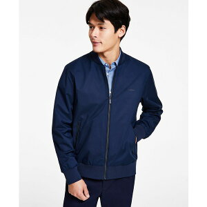 JoNC Y WPbgu] AE^[ Men's Logo-Print Matte Bomber Jacket Sky Captain