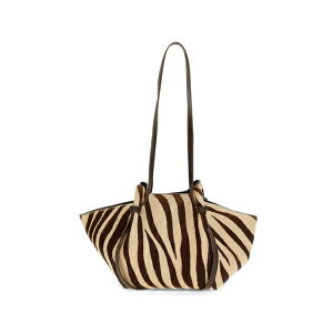 ���[�t�B ���f�B�[�X �V�����_�[�o�b�O �o�b�O Zebra-print pony-effect shoulder bag Neutrals