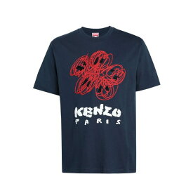 【送料無料】 ケンゾー メンズ Tシャツ トップス T-shirts Navy blue