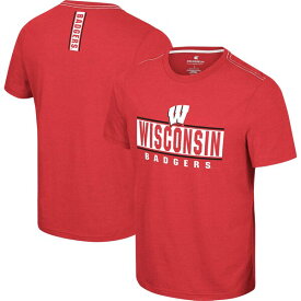 コロシアム メンズ Tシャツ トップス Wisconsin Badgers Colosseum No Problemo TShirt Red