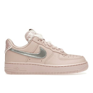 Nike �i�C�L ���f�B�[�X �X�j�[�J�[ �yNike Air Force 1 Low Faux Sherpa Fur (Women's)�z �T�C�Y US_7(24.0cm) Pink Oxford/Cedar/Metallic Silver
