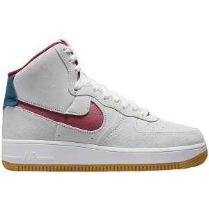 Nike �i�C�L ���f�B�[�X �X�j�[�J�[ �yNike Air Force 1 High Sculpt Grey Suede (Women's)�z �T�C�Y US_5.5(22.5cm) Grey/Teal/Berry/Gum