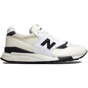 New Balance �j���[�o�����X �����Y �X�j�[�J�[ �yNew Balance 998 MiUSA White Black�z �T�C�Y US_M_4 White/Black