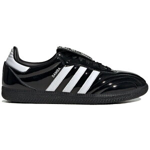 adidas �A�f�B�_�X ���f�B�[�X �X�j�[�J�[ �yadidas Samba LT Core Black Patent Leather (Women's)�z �T�C�Y US_5.5(22.5cm) Core Black/White