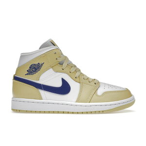 Jordan �W���[�_�� ���f�B�[�X �X�j�[�J�[ �yJordan 1 Mid Lemon Wash Lapis (Women's)�z �T�C�Y US_9(26.0cm) Lemon Wash/Lapis-White