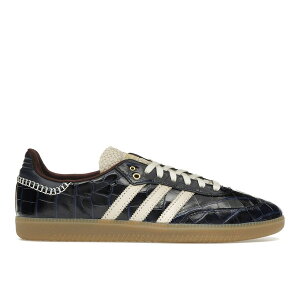 adidas �A�f�B�_�X �����Y �X�j�[�J�[ �yadidas Samba Wales Bonner Navy Croc�z �T�C�Y US_8(26.0cm) Collegiate Navy/Wonder White/Night Red