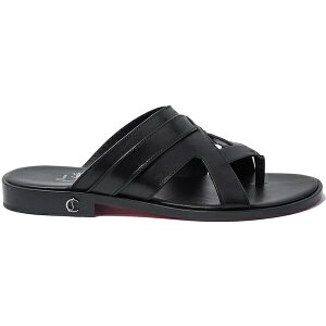 Christian Louboutin �N���X�`���� ���u�^�� �����Y �X�j�[�J�[ �yChristian Louboutin Sinouhe Mule Sandals Black�z �T�C�Y US_7(25.0cm) Black