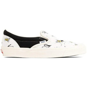 Vans �o���Y �����Y �X�j�[�J�[ �yVans Slip-On Ralph Steadman Bees�z �T�C�Y US_5(23.0cm) True White/Black