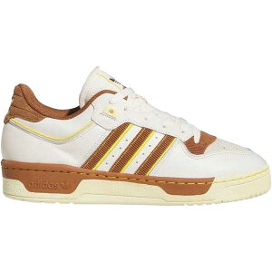 adidas �A�f�B�_�X �����Y �X�j�[�J�[ �yadidas Rivalry 86 Low Chalk Wild Brown�z �T�C�Y US_6.5(24.5cm) Chalk White/Wild Brown/Hazy Yellow