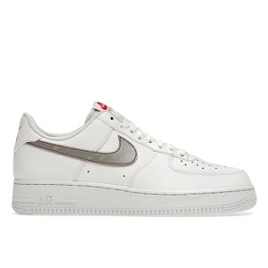 Nike �i�C�L �����Y �X�j�[�J�[ �yNike Air Force 1 Low 3M Swoosh White�z �T�C�Y US_8.5(26.5cm) White/Metallic Silver-Total Orange-White