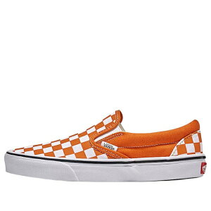 Vans �o���Y �����Y �X�j�[�J�[ �yVans Classic Slip-On Checkerboard 'Marmalade Orange' VN000D6Y52K�z �T�C�Y US_6(24.0cm)
