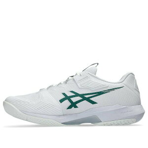 ASICS �A�V�b�N�X �����Y �X�j�[�J�[ �yASICS Solution Speed FF 4 'White Pitch Green' 1041A532-103�z �T�C�Y US_11.5(29.5cm)