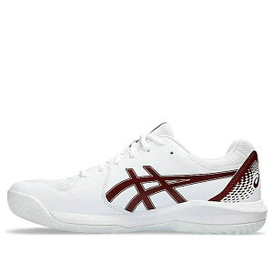 ASICS �A�V�b�N�X �����Y �X�j�[�J�[ �yASICS Gel-Dedicate 8 Tennis Shoes 'White Antique Red' 1041A408-100�z �T�C�Y US_7.5(25.5cm)