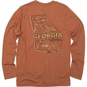 �����h�}�[�N�v���W�F�N�g �����Y �V���c �g�b�v�X Explore Georgia Long-Sleeve Pocket T-Shirt Clay