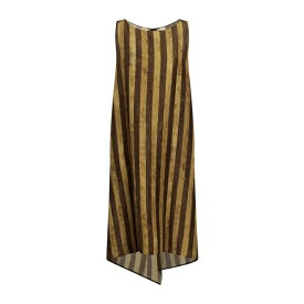 【送料無料】 マスナダ レディース ワンピース トップス Midi dresses Dark brown