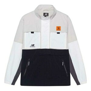 New Balance ニューバランス メンズ スニーカー 【New Balance Windbreaker Sweatshirt 'White Black Beige' NAA56143-BK】 サイズ US_M_XS