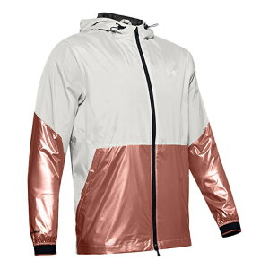 Under Armour A_[A[}[ Y Xj[J[ yUnder Armour Recover Legacy Windbreaker Jacket 'White Rose Gold' 1353370-112z TCY US_M_L