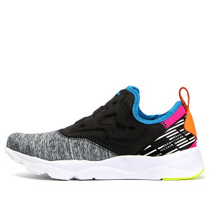 Reebok [{bN fB[X Xj[J[ Coal/Blue/Pink/Peach/Yellow y(WMNS) Reebok FuryLite Slip-On Lux 'Coal' AQ9243z TCY US_6(23.0cm)