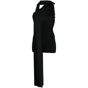 �G�[�[�b�g �t�@�N�g���[ ���f�B�[�X �V���c �g�b�v�X Scarf-detail sleeveless top Black