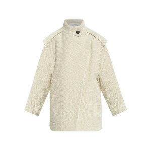 �C�� ���f�B�[�X �R�[�g �A�E�^�[ Asymmetric-closure wool-blend oversized coat Neutrals