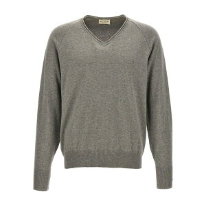 �}���A �����Y �j�b�g&�Z�[�^�[ �A�E�^�[ V-neck raglan-sleeve sweater Grey