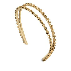 �W�F�j�t�@�[�x�A ���f�B�[�X �w�A�A�N�Z�T���[ �A�N�Z�T���[ Anya double-row embellished headband Gold