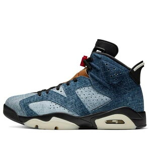 Air Jordan �W���[�_�� �����Y �X�j�[�J�[ Washed Denim/Black-Sail-Varsity Red �yAir Jordan 6 Retro 'Washed Denim' CT5350-401�z �T�C�Y US_9.5(27.5cm)