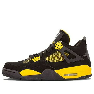 Air Jordan �W���[�_�� �����Y �X�j�[�J�[ Black/Tour Yellow-White �yAir Jordan 4 Retro 'Thunder' 2012 308497-008�z �T�C�Y US_11(29.0cm)