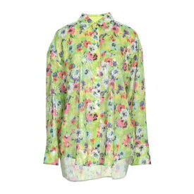 【送料無料】 エムエスジイエム レディース シャツ トップス Shirts Acid green