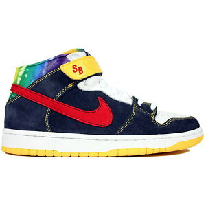 Nike �i�C�L �����Y �X�j�[�J�[ �yNike SB Dunk Mid Tie Dye�z �T�C�Y US_11.5(29.5cm) Obsidian/ Varsity Red