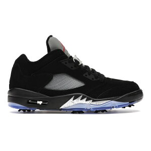Jordan �W���[�_�� �����Y �X�j�[�J�[ �yAir Jordan 5 Retro Low Golf Black Metallic�z �T�C�Y US_9(27.0cm) Black/Metallic Silver-Fire Red