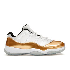 Jordan �W���[�_�� �����Y �X�j�[�J�[ �yJordan 11 Retro Low Closing Ceremony�z �T�C�Y US_9.5(27.5cm) White/Metallic Gold Coin-Black