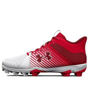 Under Armour �A���_�[�A�[�}�[ �����Y �X�j�[�J�[ �yUnder Armour Leadoff Mid RM 'Red White' 3025590-600�z �T�C�Y US_M_13