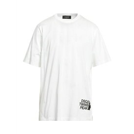 【送料無料】 ディースクエアード メンズ Tシャツ トップス T-shirts White